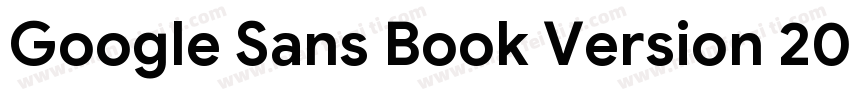 Google Sans Book Version 2003字体转换